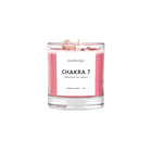 Chakra 7 Strawberry Quartz Gemstone Candle | Crown Chakra Soy Candle