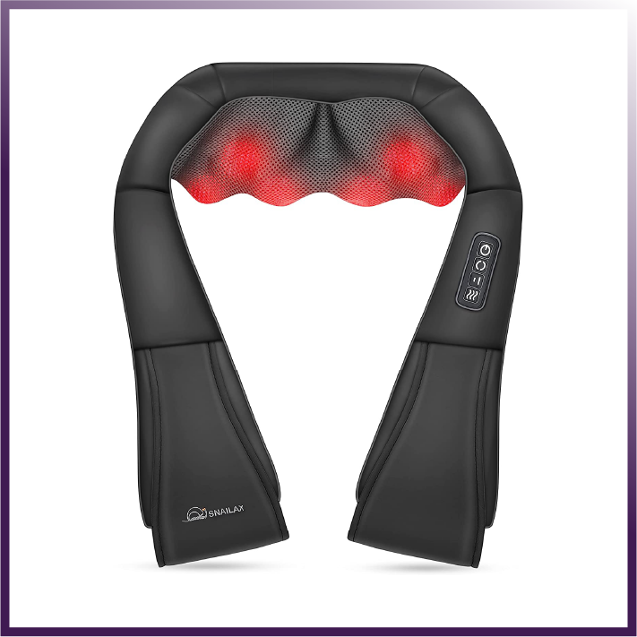 Shiatsu Neck and Shoulder Massager with Heat – Deep Tissue Pain Relief