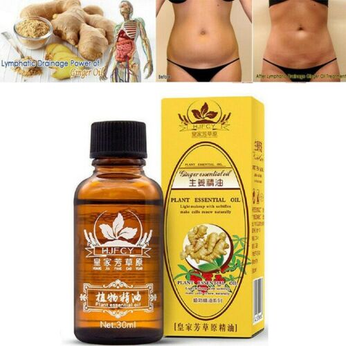 Lymphatic Drainage Ginger Massage Oil – Herbal Body Therapy Oil for Relaxation & Skin Care