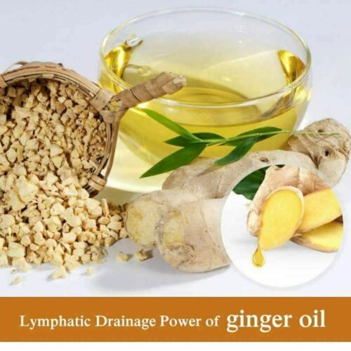 Lymphatic Drainage Ginger Massage Oil – Herbal Body Therapy Oil for Relaxation & Skin Care