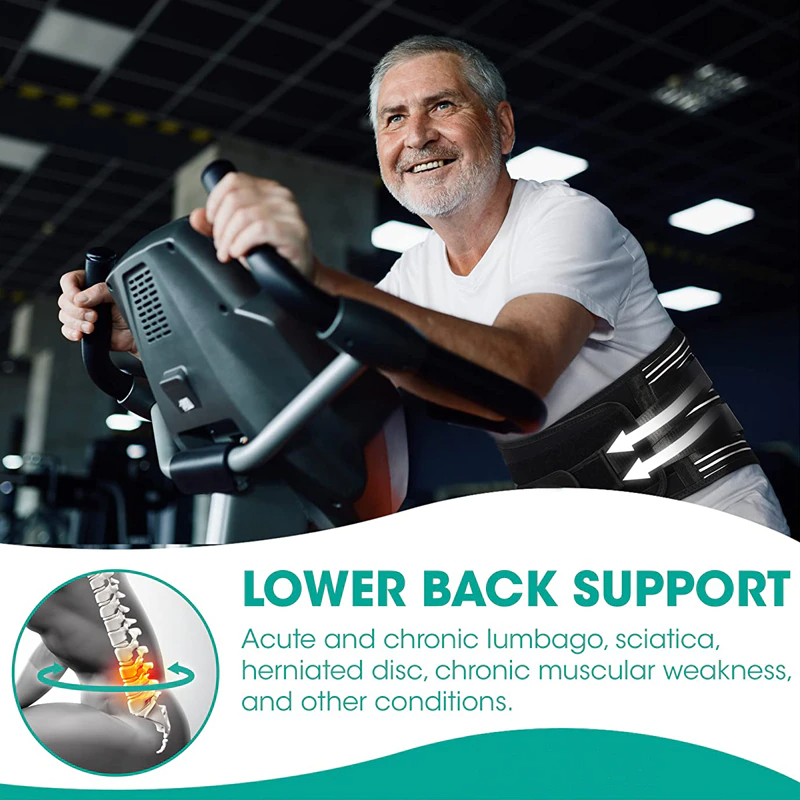 Adjustable Lower Back Brace – Lumbar Support Belt for Pain Relief, Posture Support & Injury Prevention (Men & Women)