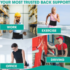 Adjustable Lower Back Brace – Lumbar Support Belt for Pain Relief, Posture Support & Injury Prevention (Men & Women)