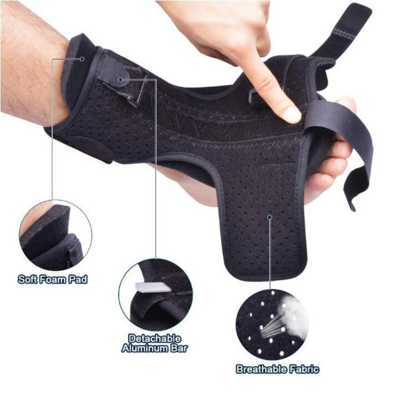 Plantar Fasciitis Night Splint – Adjustable Foot & Ankle Brace for Stretching Support, Heel Pain & Foot Drop Relief