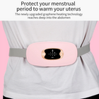 Electric Menstrual Heating Pad Belt – Cordless Period Cramp Relief Massager with Heat & Vibration for Abdomen & Lower Back