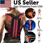 Adjustable Posture Corrector & Back Support Brace – Shoulder & Lumbar Support Belt for Men & Women (Posture & Alignment Support)