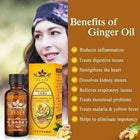 Lymphatic Drainage Ginger Massage Oil – Herbal Body Therapy Oil for Relaxation & Skin Care