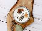 Abundance Intention Candle – Soy Candle with Citrine Crystal, Money Herbs & Essential Oils for Prosperity, Wealth & Manifestation (4oz)