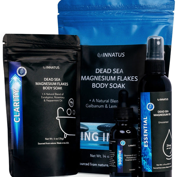 Luxury Dead Sea Spa Gift Set – Bath Salt, Magnesium Flakes & Magnesium Oil