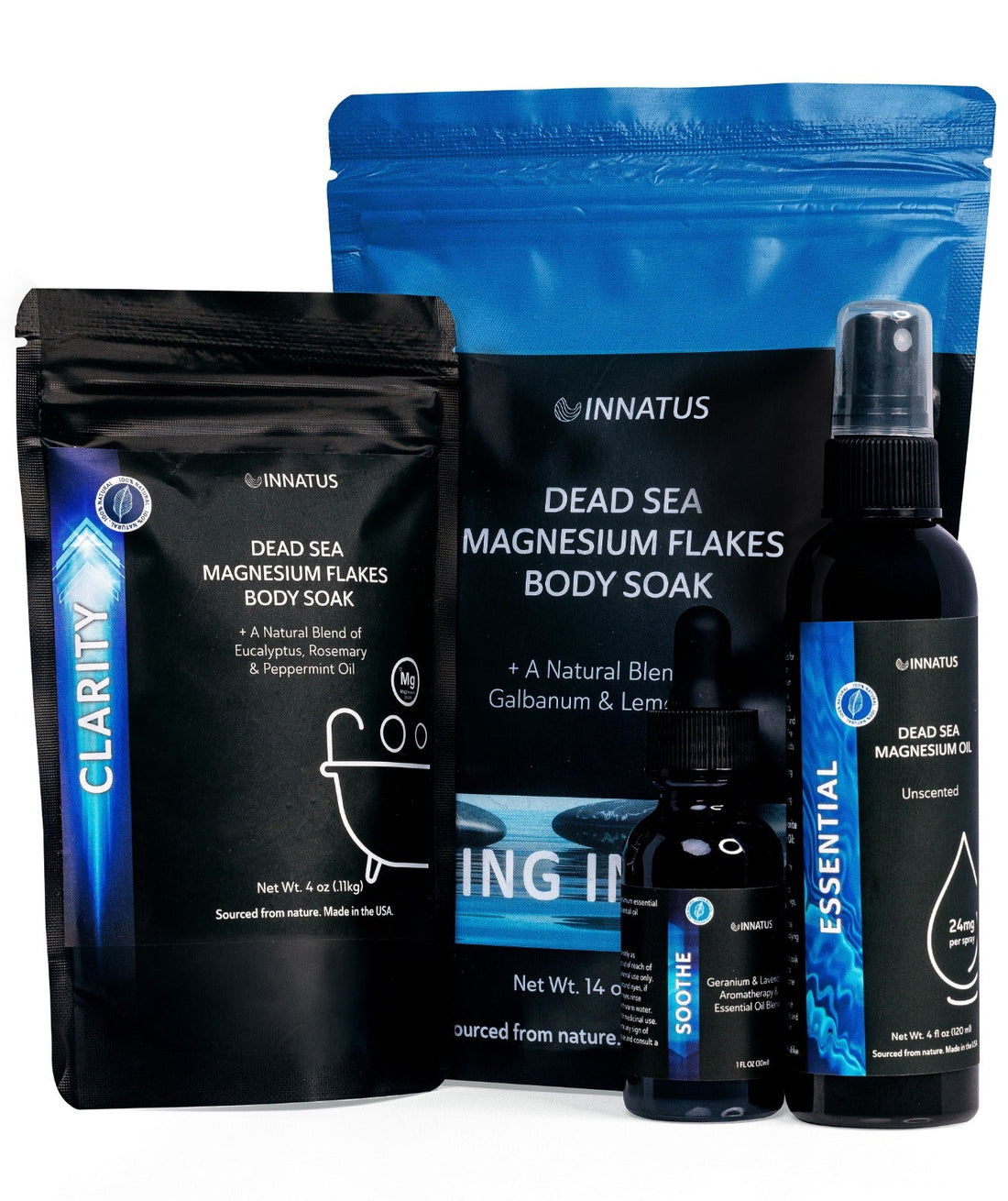 Luxury Dead Sea Spa Gift Set – Bath Salt, Magnesium Flakes & Magnesium Oil