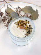 Peace Intention Candle – Lavender Chamomile Soy Candle with Quartz Crystal, Calming Meditation & Anxiety Relief Candle (4oz)