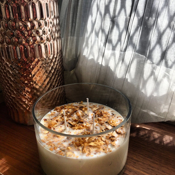 Palo Santo Aromatherapy 3-Wick Soy Wax Candle – Large Cleansing Candle with Natural Palo Santo | Hand-Poured Home Fragrance