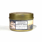 Lavender + White Sage Aromatherapy Soy Wax Candle – Cleansing Herbal Candle with Essential Oils | Hand-Poured Relaxing Home Fragrance