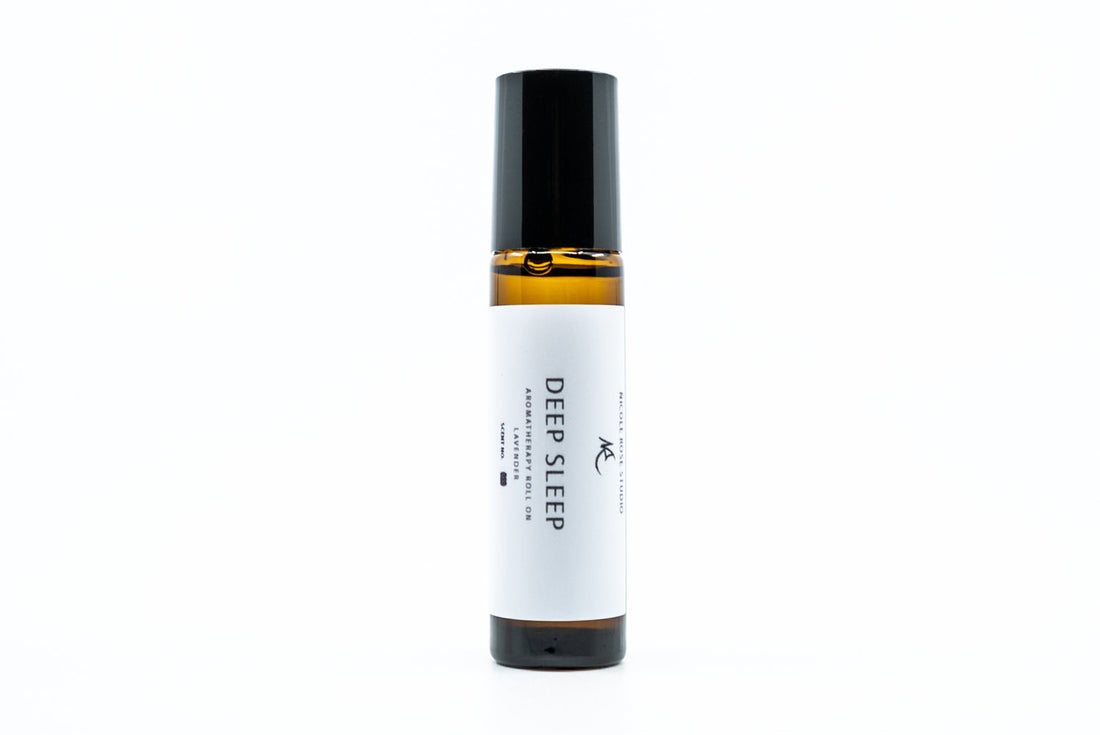 Deep Sleep Essential Oil Roll-On – Lavender Aromatherapy Sleep Aid for Relaxation, Stress Relief & Bedtime Wellness