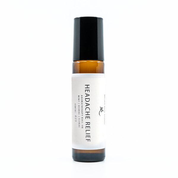 Headache Relief Essential Oil Roll-On – Cooling Aromatherapy Blend for Tension Relief, Relaxation & Congestion Support