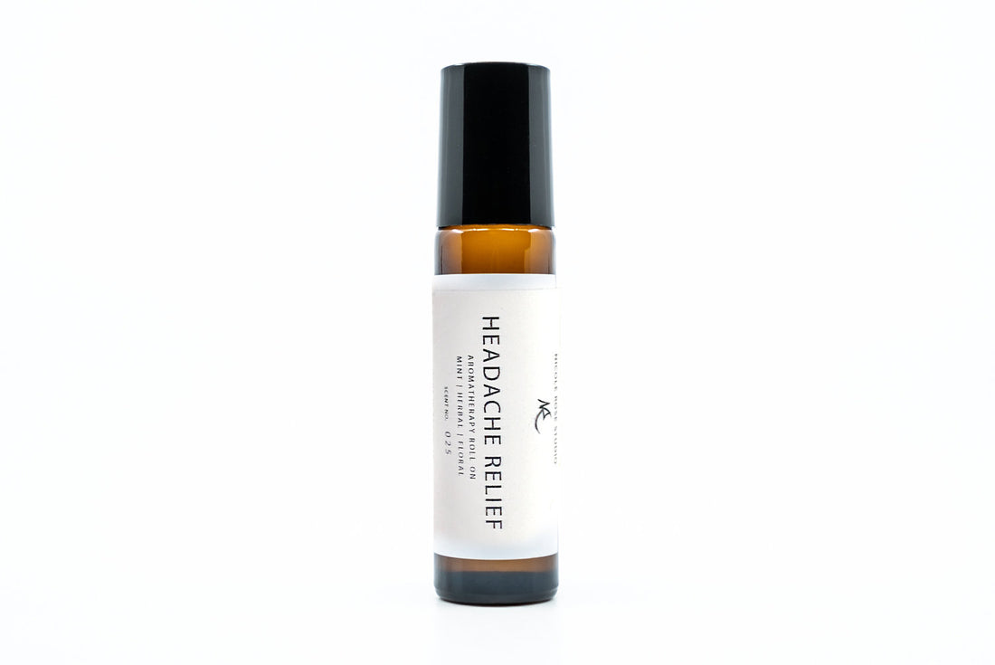 Headache Relief Essential Oil Roll-On – Cooling Aromatherapy Blend for Tension Relief, Relaxation & Congestion Support