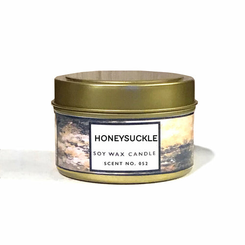 Honeysuckle Scented Soy Wax Candle – Sweet Floral Hand-Poured Candle | Fresh Home Fragrance Candle