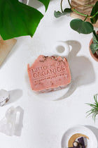 Rose Garden Organic Soap Bar – Vegan Palm-Free Rose Clay Soap with Rose Petals & Jojoba Oil for Soft Glowing Skin