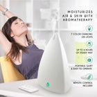 Pursonic Ultrasonic Aromatherapy Diffuser Set – 100ml Essential Oil Diffuser with Lavender, Eucalyptus & Frankincense Oils, LED Light & Remote Control