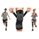 DCF Compression Knee Sleeve with Adjustable Straps – Anti-Slip Knee Support for Stability & Everyday Comfort