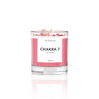Chakra 7 Strawberry Quartz Gemstone Candle | Crown Chakra Soy Candle