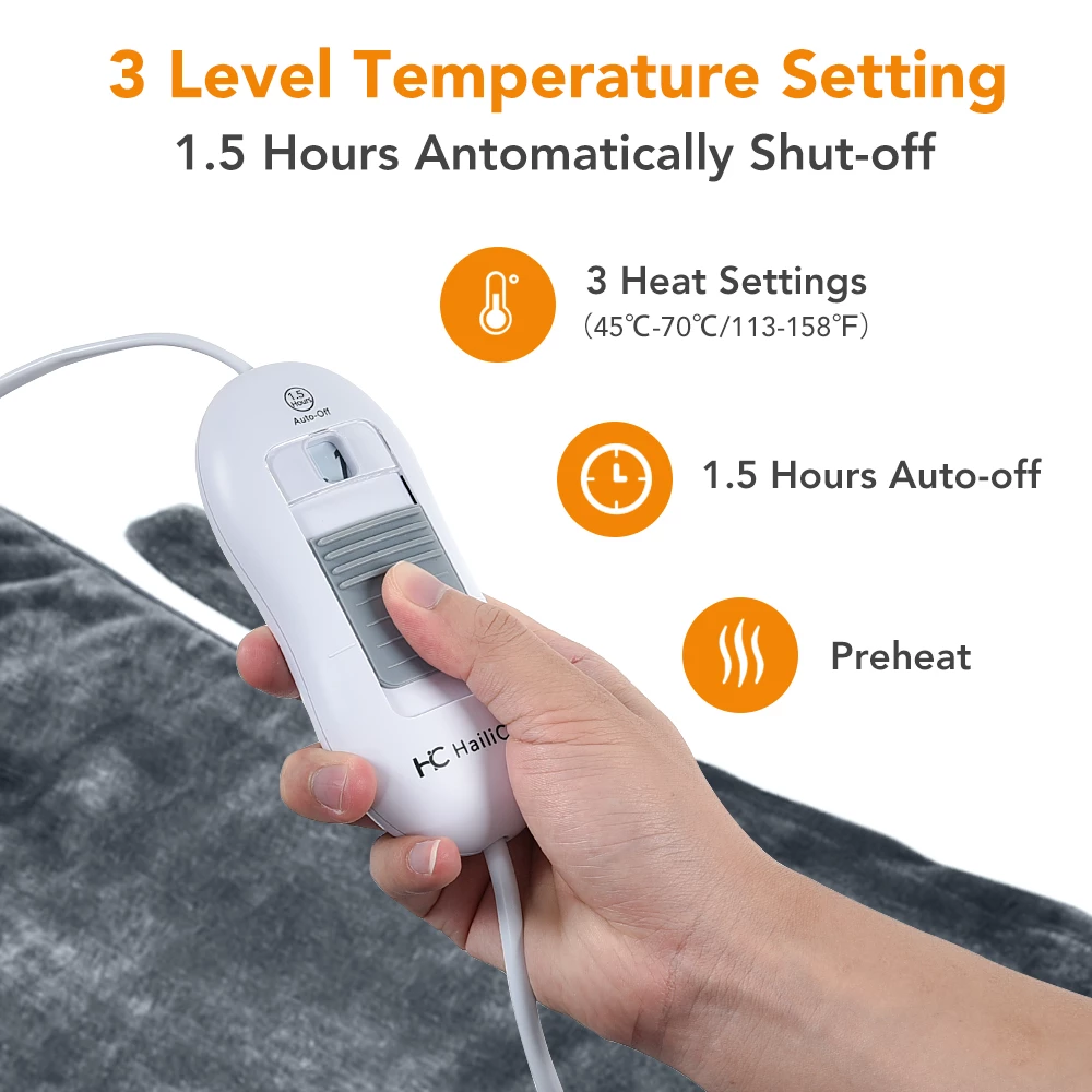 Electric Heating Pad Shawl – Shoulder, Neck & Back Pain Relief