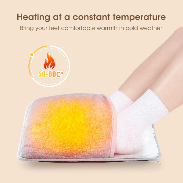 Soft Plush Winter Multi-Use Foot Warmer – USB Heated Cozy Comfort