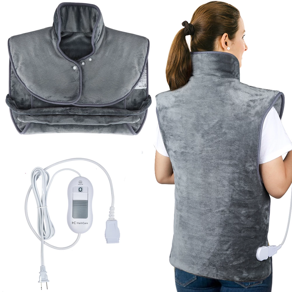 Electric Heating Pad Shawl – Shoulder, Neck & Back Pain Relief