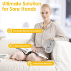 Cordless Hand Massager with Heat & Compression for Pain Relief