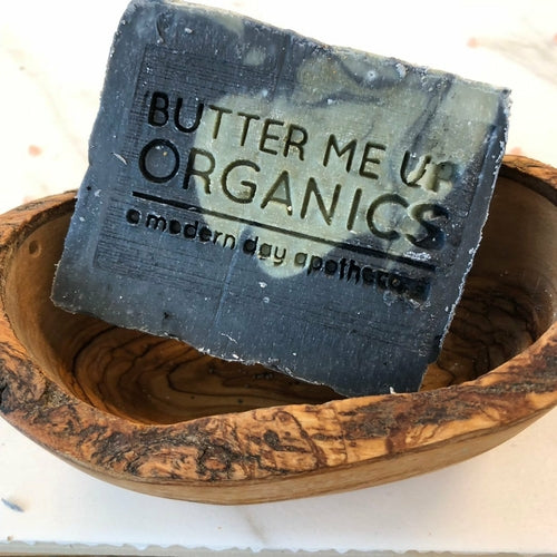 Organic Lemongrass Mint Activated Charcoal Soap – French Green Clay Detox Bar for Deep Cleansing, Hydrated & Refreshed Skin