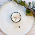 Space Clearing Intention Candle – Soy Wax with Palo Santo, Quartz Crystal & Essential Oils for Energy Cleansing