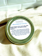 Abundance Intention Candle – Soy Candle with Citrine Crystal, Money Herbs & Essential Oils for Prosperity, Wealth & Manifestation (4oz)