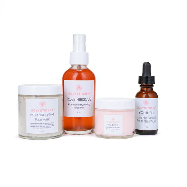 Anti-Aging Skincare Bundle – Hydrating Face Mask, Facial Oil, Face Mist & Anti-Aging Cream Set