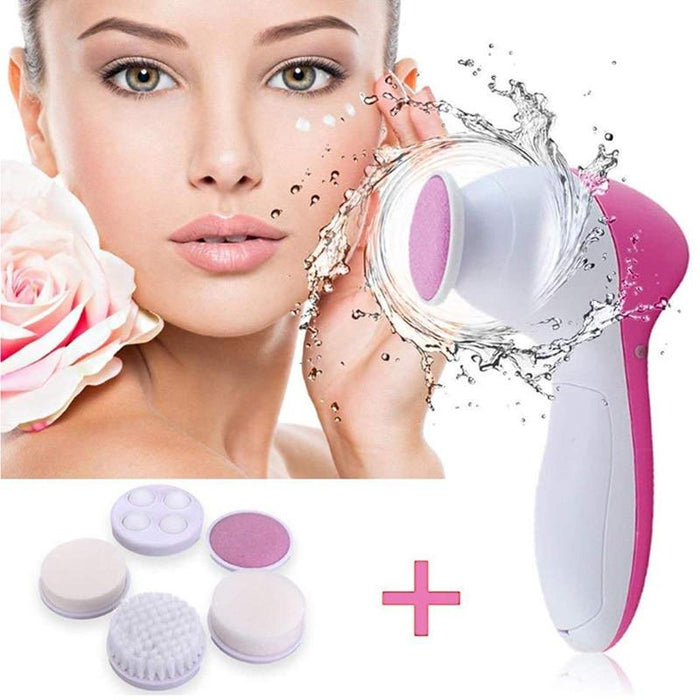 5-in-1 Face Cleansing & Massage Brush Set – Exfoliating Facial Care System for Smooth, Radiant Skin