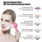 5-in-1 Face Cleansing & Massage Brush Set – Exfoliating Facial Care System for Smooth, Radiant Skin