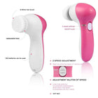 5-in-1 Face Cleansing & Massage Brush Set – Exfoliating Facial Care System for Smooth, Radiant Skin