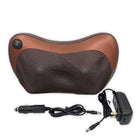 Portable 4-Head Shiatsu Massage Pillow with Heat – Deep Tissue Neck & Back Massager