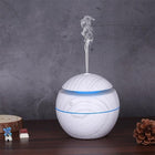 USB Ultrasonic Aroma Diffuser & Cool Mist Humidifier – 130ml Wood Grain Essential Oil Diffuser with LED Light for Home, Office & Sleep